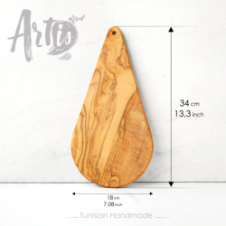 Olive Wood Serving Board Tear Drop