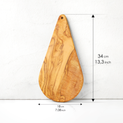 Olive Wood Serving Board Tear Drop