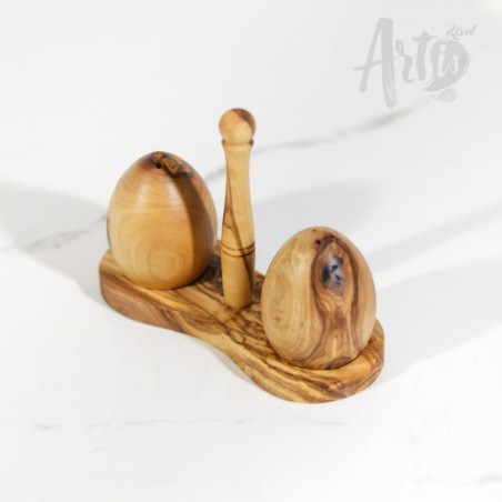 Salt and pepper shakers with Holder