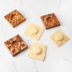 Handmade Wooden Ravioli Mold