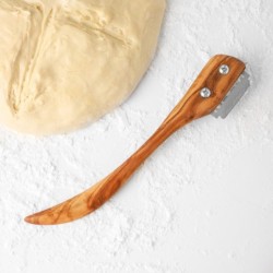 Handmade Olive Wooden Dough Slasher