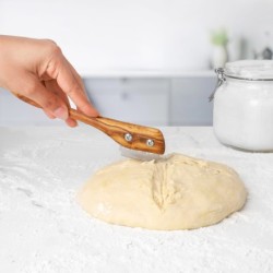 Handmade Olive Wooden Dough Slasher