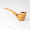 Handmade Olive Wood Smoking Pipe – Natural Wooden Pipe for Tobacco Lovers