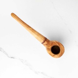 Handmade Olive Wood Smoking Pipe – Natural Wooden Pipe for Tobacco Lovers