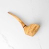 Handmade Olive Wood Smoking Pipe – Natural Wooden Pipe for Tobacco Lovers