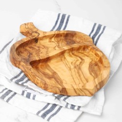 Handmade Olive Wood Acorn Tray