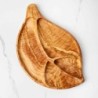 Olive Wooden Leaf Serving Plate