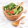 Large Olive Wood Salad Bowl with Salad Forks – Handcrafted Mediterranean Kitchen Set