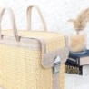 Handmade Straw Picnic Basket with Handle