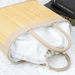 Practical Straw Bag with Handle / Straw Handbag Handmade / Womens Handbag Handmade from Straw