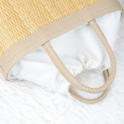 Practical Straw Bag with Handle / Straw Handbag Handmade / Womens Handbag Handmade from Straw