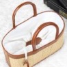 Handmade Top Handle Straw Bag