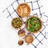 Set of 6 Wooden Bowls from small to medium sizes/ Wood Bowls handmade from Olive Wood (FREE Organic Wood Conditioner)