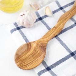 Personalized Cooking Spoon Handmade from Olive Wood