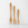 Personalized Olive Wood Salad Fork – Handmade Natural Wooden Utensil | Artisraw Tunisie