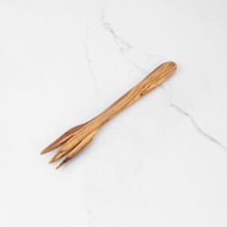 Personalized Olive Wood Salad Fork – Handmade Natural Wooden Utensil | Artisraw Tunisie