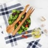 Personalized Olive Wood Salad Servers – Handmade Natural Utensil Set | Artisraw Tunisie