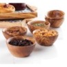 Set of 6 Small Olive Wood Bowls Handmade