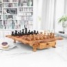 Handmade Chess Board from Tunisian Olive Wood – Artisan Olive Wood Game Board