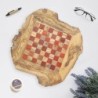 Olive Wood Chess Board Only – Handmade by Artisraw