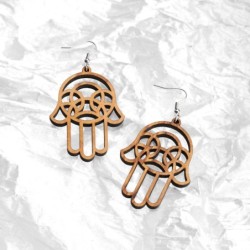 Mother of Bride Gift From Daughter - Olive Wood Earrings | Artisraw