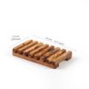 Set of 3 Handmade Olive Wood Soap Dishes/Trays- Artisraw Tunisie