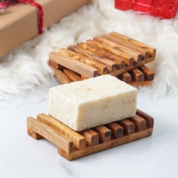 Set of 3 Handmade Olive Wood Soap Dishes/Trays- Artisraw Tunisie
