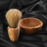 Olive Wood Shaving Set for Men – Handmade Brush, Bowl & Straight Razor | Artisraw Tunisie