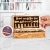 OliveWood Folding Chess Set With Storage and Chess Pieces - Artisraw Tunisie
