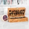OliveWood Folding Chess Set With Storage and Chess Pieces - Artisraw Tunisie