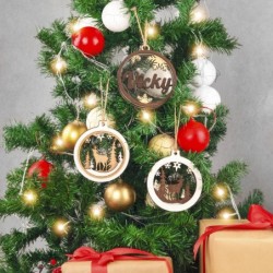 Christmas Ornaments handmade from Olive Wood