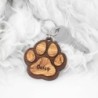 Olive Wood Paw Print Keychain – For Pet Lovers | Artisraw Tunisie