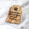 Olive Wood Pet Memorial Plaque – Personalized Engraved Tribute | Artisraw Tunisie
