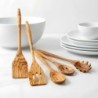 Olive Wood Utensil Set – 5-Piece Handmade Cooking & Serving Set
