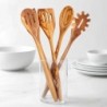 Olive Wood Utensil Set – 5-Piece Handmade Cooking & Serving Set