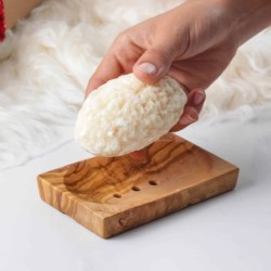 Set of 3 Wood Soap Dish handmade from Tunisian Olive Wood/Wooden Soap Saver/Wooden Soap Holder (US FAST Shipping +Free ArtisRaw 