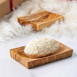 Set of 3 Wood Soap Dish handmade from Tunisian Olive Wood/Wooden Soap Saver/Wooden Soap Holder (US FAST Shipping +Free ArtisRaw 