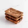 Set of 3 Wood Soap Dish handmade from Tunisian Olive Wood/Wooden Soap Saver/Wooden Soap Holder (US FAST Shipping +Free ArtisRaw 