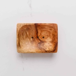 Set of 3 Wood Soap Dish handmade from Tunisian Olive Wood/Wooden Soap Saver/Wooden Soap Holder (US FAST Shipping +Free ArtisRaw 