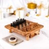 Classic Olive Wood Chess Set with Storage – Handmade Wooden Chess Board