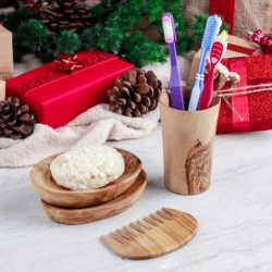 Bathroom Wooden Accessories Set composed