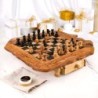 Custom Olive Wood Chess Set with Storage and Pieces – Handmade Luxury Board by Artisraw Tunisie