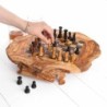 Custom Olive Wood Chess Set with Storage and Pieces – Handmade Luxury Board by Artisraw Tunisie