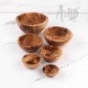 Handmade Olive Wooden Serving Bowls