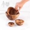 Handmade Olive Wooden Serving Bowls