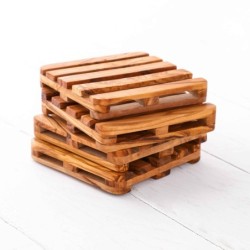 Set of 4 Personalized Wooden Coasters