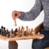 Luxury Wood Chess Table with Wooden Chess Pieces