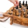 Fancy Olive Wood Chess Set with Storage and Pieces – Handcrafted Luxury Board Game