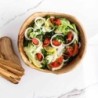 Large Olive Wood Salad Bowl with Salad Forks – Handcrafted Mediterranean Style