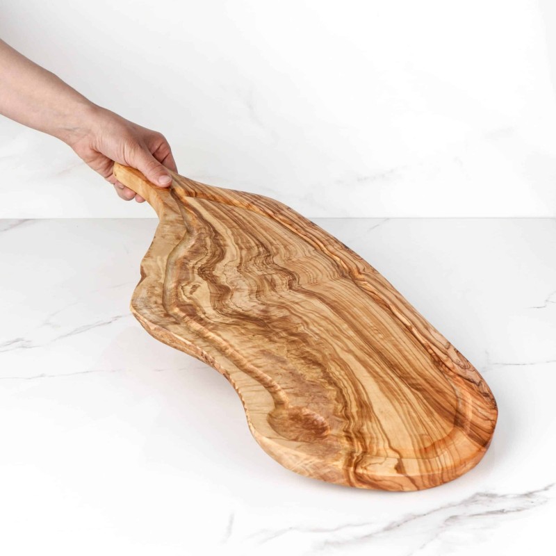 Thick Wood Cutting Board with Handles